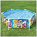 Piscina Per Bambini Fuori Terra Pro Anti Uv Acciaio 183x51cm - Foto miniatura 6