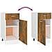 Mobile con Cassetto “Lyon” Rovere Fumo 40x46x81,5 cm - Foto miniatura 9