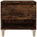 Comodini 2 Pz Rovere Fumo 50x46x50 Cm In Legno Multistrato - Foto miniatura 5