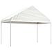 Gazebo Con Tetto Bianco 8,92x4,08x3,22 M In Polietilene - Foto miniatura 2