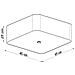 Sollux Lighting Lampada Da Soffitto Lokko 45 Bianco Sl.0776 - Minimalista Lampade Da Soffitto Nero 25x45x45 Cm - Foto miniatura 4