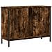 Mobile Lavabo Bagno Rovere Fumo 80x30x60 Cm Legno Multistrato - Foto miniatura 3