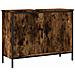 Mobile Lavabo Bagno Rovere Fumo 80x30x60 Cm Legno Multistrato - Foto miniatura 1
