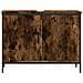 Mobile Lavabo Bagno Rovere Fumo 80x30x60 Cm Legno Multistrato - Foto miniatura 9