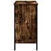 Mobile Lavabo Bagno Rovere Fumo 80x30x60 Cm Legno Multistrato - Foto miniatura 10