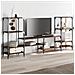 Mobile Tv Rovere Marrone 206,5x28,5x95 Cm In Legno Multistrato - Foto miniatura 3