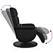 Poltrona Reclinabile Massaggiante Poggiapiedi Nera Similpelle - Foto miniatura 2