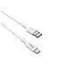 Cavo Ricarica E Sincronizzazione Dati Usb Verso Usb-c 2,4a 2m, Bianco - Foto miniatura 2