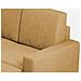 Divano Sakar 2 Posti Medio (due Sedute Da 70cm) + Pouf Misure Esterne L. 168 P. 145 Colore Ocra - Foto miniatura 2