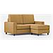 Divano Sakar 2 Posti Medio (due Sedute Da 70cm) + Pouf Misure Esterne L. 168 P. 145 Colore Ocra - Foto miniatura 4