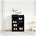 Scarpiera Rovere Nero 57x34x76 cm in Legno Multistrato - Foto miniatura 6