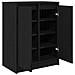 Scarpiera Rovere Nero 57x34x76 cm in Legno Multistrato - Foto miniatura 9