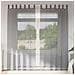 Tende In Voile Con Passanti 2 Pz Grigio Scuro 140x245 Cm - Foto miniatura 2