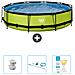 Piscina Fuori Terra - In Giro - 360x360x76 Cm - Groen - Include Accessori Coordinati Cb94 - Foto miniatura 1