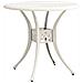 Tavolo Da Giardino Bianco 78x78x72 Cm In Alluminio Pressofuso - Foto miniatura 2