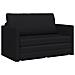 Divano a Terra Letto 2-in-1 Nero 124x71x78 cm Pelle Sintetica - Foto miniatura 1