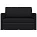 Divano a Terra Letto 2-in-1 Nero 124x71x78 cm Pelle Sintetica - Foto miniatura 6