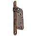 Serratura Da Infilare Per Porte Interne (b10) Patent Piccola D70 F20 E40 Con Bordi Tondi - Bronzata - Foto miniatura 1