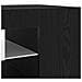 Mobile TV  con luci LED Rovere Nero 90x39x30 cm in Legno ingegnerizzato - Foto miniatura 2