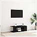Mobile TV  con luci LED Rovere Nero 90x39x30 cm in Legno ingegnerizzato - Foto miniatura 4