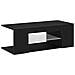 Mobile TV  con luci LED Rovere Nero 90x39x30 cm in Legno ingegnerizzato - Foto miniatura 5