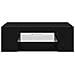 Mobile TV  con luci LED Rovere Nero 90x39x30 cm in Legno ingegnerizzato - Foto miniatura 7