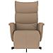 Poltrona Reclinabile con Poggiapiedi Cappuccino in Similpelle - Foto miniatura 3