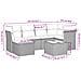 Set Divani da Giardino con Cuscini 7pz Nero Polyrattan - Foto miniatura 3