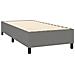 Giroletto a Molle con Materasso Grigio Scuro 90x190 cm Tessuto - Foto miniatura 4
