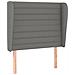 Giroletto a Molle con Materasso Grigio Scuro 90x190 cm Tessuto - Foto miniatura 6