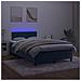 Letto a Molle Materasso e LED Blu Scuro 120x190 cm in Velluto - Foto miniatura 4