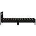 Struttura letto  con luci LED Rovere Nera 100x200 cm Legno ingegnerizzato - Foto miniatura 7
