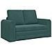 Divano Letto a Terra 2-in-1 Verde Scuro 148x71x83 cm Velluto - Foto miniatura 1