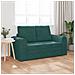 Divano Letto a Terra 2-in-1 Verde Scuro 148x71x83 cm Velluto - Foto miniatura 3