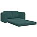 Divano Letto a Terra 2-in-1 Verde Scuro 148x71x83 cm Velluto - Foto miniatura 5