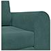 Divano Letto a Terra 2-in-1 Verde Scuro 148x71x83 cm Velluto - Foto miniatura 9