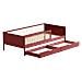 Letto Per Bambini 190x90cm In Terracotta Con Cassetti Adam - Foto miniatura 1