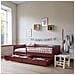 Letto Per Bambini 190x90cm In Terracotta Con Cassetti Adam - Foto miniatura 6