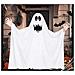 Costume Da Fantasma Di Halloween Per Bambini Bianco Taglia L 125-140cm - Foto miniatura 3