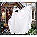 Costume Da Fantasma Di Halloween Per Bambini Bianco Taglia L 125-140cm - Foto miniatura 4