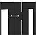 Cancello Cani Porta Pieghevole Nero 10 Pannelli 800 cm Pioppo - Foto miniatura 7