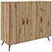 Credenza Marrone 90 x 34 x 80 cm Legno multistrato - Foto miniatura 1