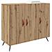 Credenza Marrone 90 x 34 x 80 cm Legno multistrato - Foto miniatura 3