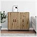 Credenza Marrone 90 x 34 x 80 cm Legno multistrato - Foto miniatura 4
