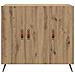 Credenza Marrone 90 x 34 x 80 cm Legno multistrato - Foto miniatura 6