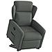Poltrona Alzapersona Reclinabile Grigio Scuro in Tessuto - Foto miniatura 3