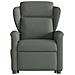 Poltrona Alzapersona Reclinabile Grigio Scuro in Tessuto - Foto miniatura 5