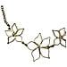 Collana Irregular Bloom In Oro, Catena Da 40 Cm. - Foto miniatura 2