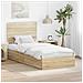 Letto con Contenitore con testiera Rovere Sonoma 75 x 190 cm - Foto miniatura 2