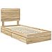 Letto con Contenitore con testiera Rovere Sonoma 75 x 190 cm - Foto miniatura 4